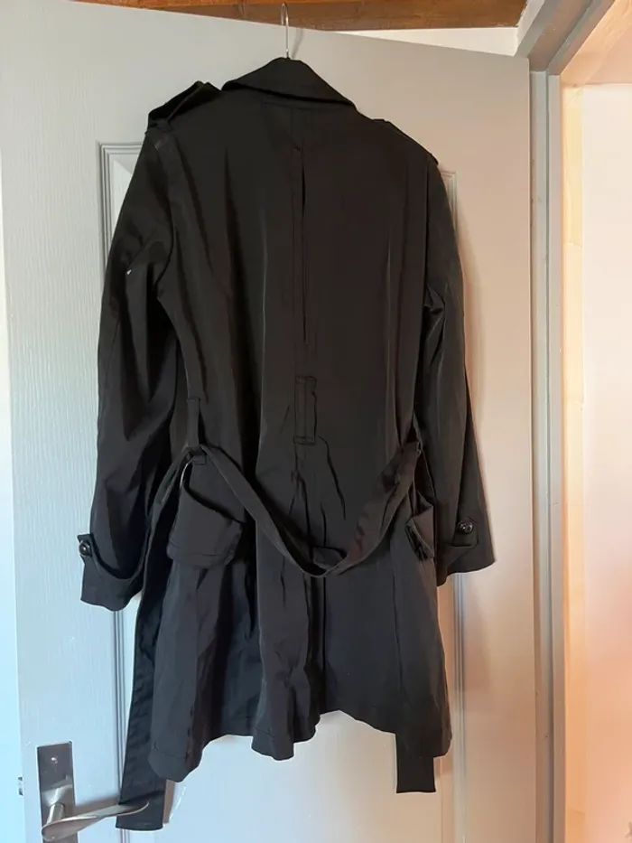 Trench noir manoukian - photo numéro 3