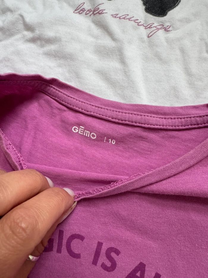 T-shirts gemo 10 ans - photo numéro 3
