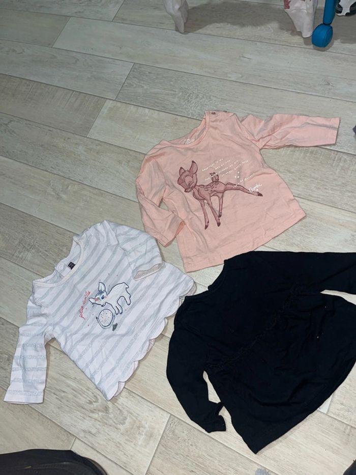 Lot de 3 tee shirts manches longues