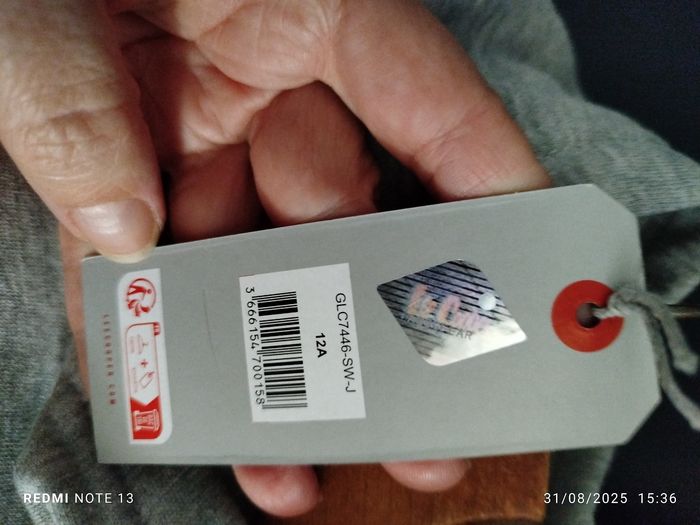Sweat capuche Lee Cooper 12 ans neuf - photo numéro 4