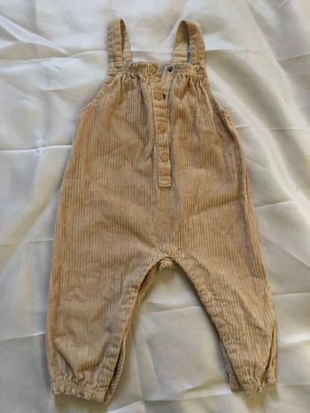 Salopette bébé fille beige