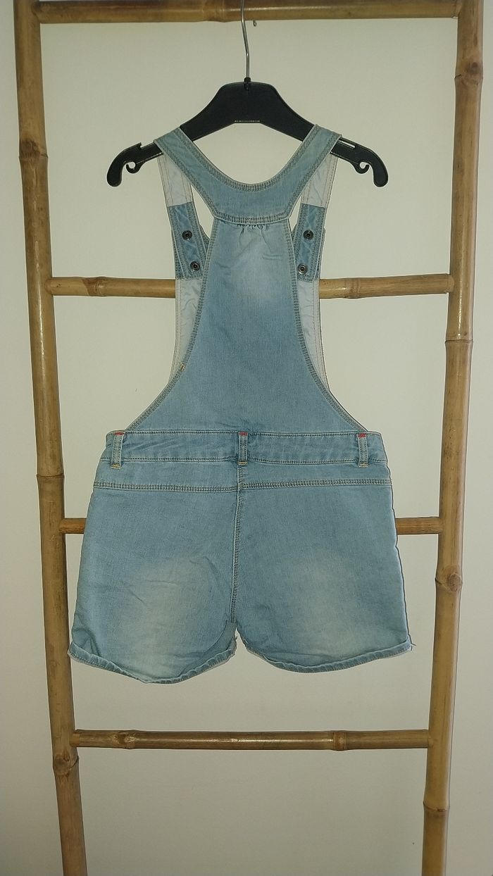 Combishort/ Salopette short DisneyxOrchedtra jean 8 ans Très bon état - photo numéro 4