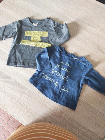 Lot de 2 tee shirt 3 mois