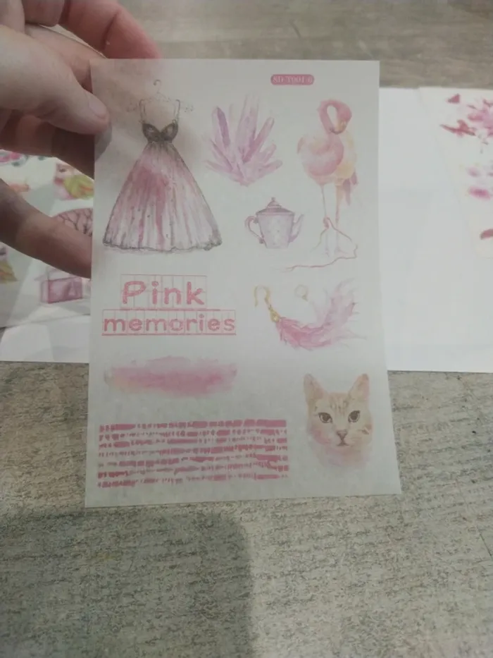 Lot de stickers tons rose (lot A) - photo numéro 7
