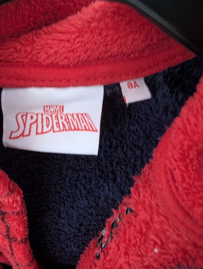 Peignoir Spiderman super hero Marvel Taille 8 ans Doux et chaud - photo numéro 3