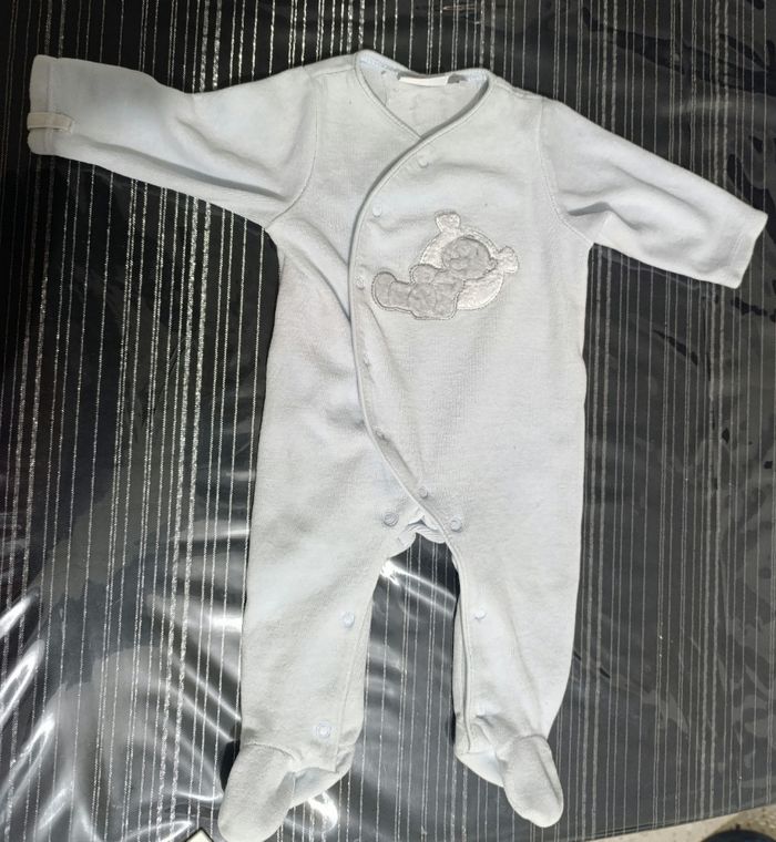 Lot de 2 pijama velours mixte 3 mois - photo numéro 3