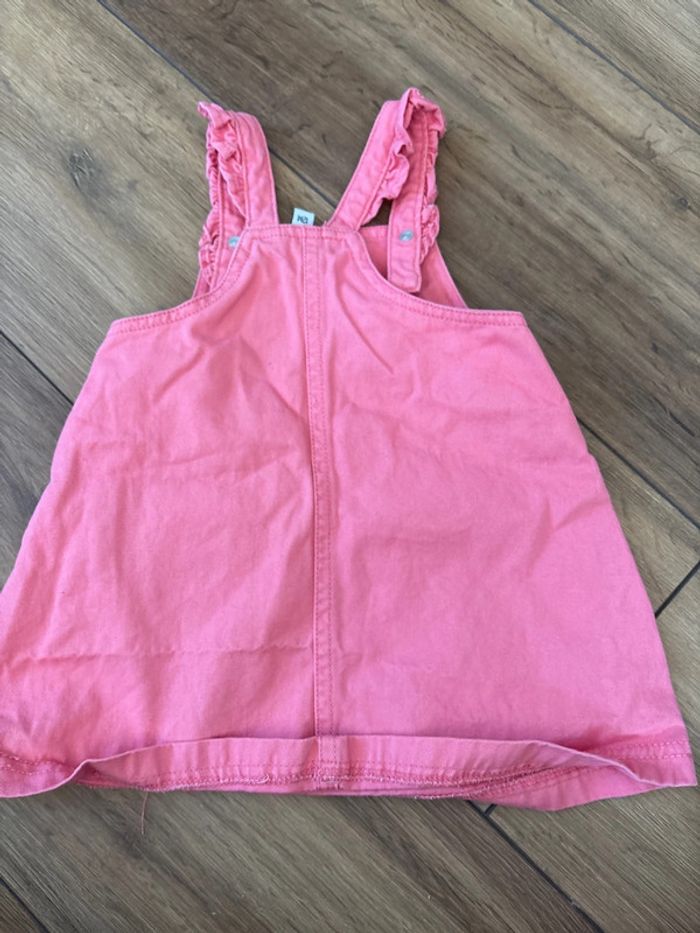 Ensemble salopette robe tshirt manches courtes et culotte 12 mois - photo numéro 6