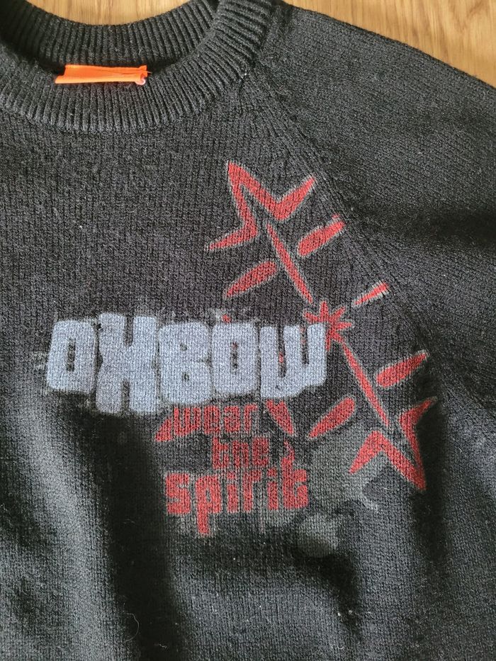 Pull Crewneck Vintage Y2k Noir Oxbow - photo numéro 3