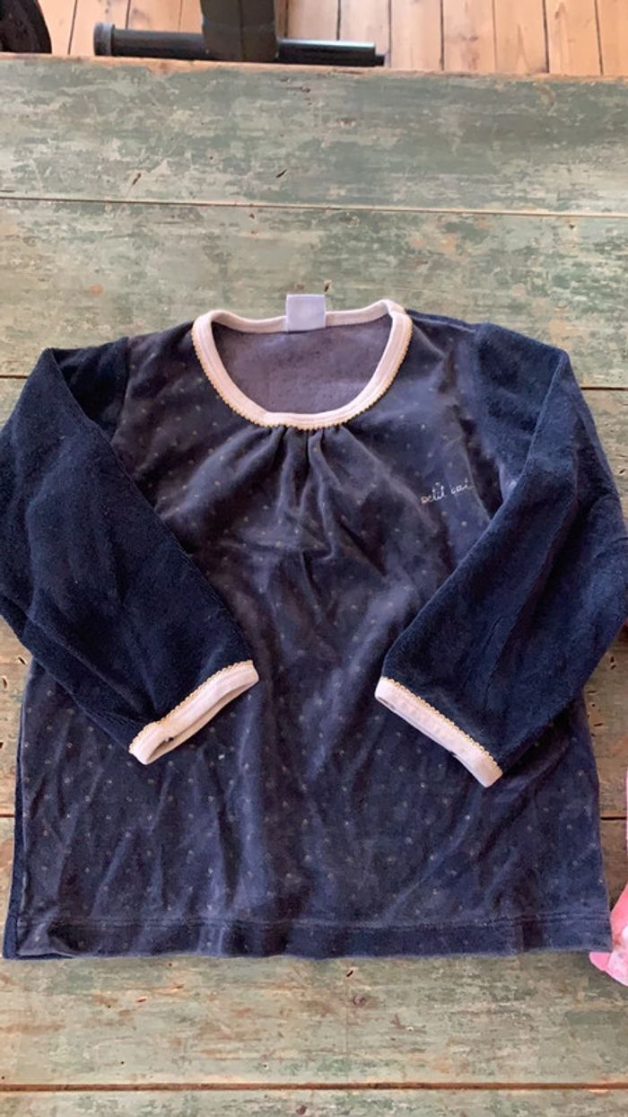 Lot de 2 hauts de pyjamas petit bateau - photo numéro 5