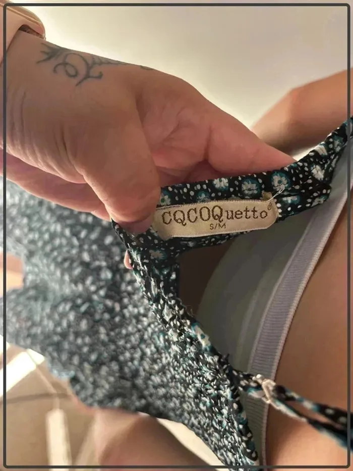 Robe courte taille 36/38 marque coquetto * - photo numéro 4
