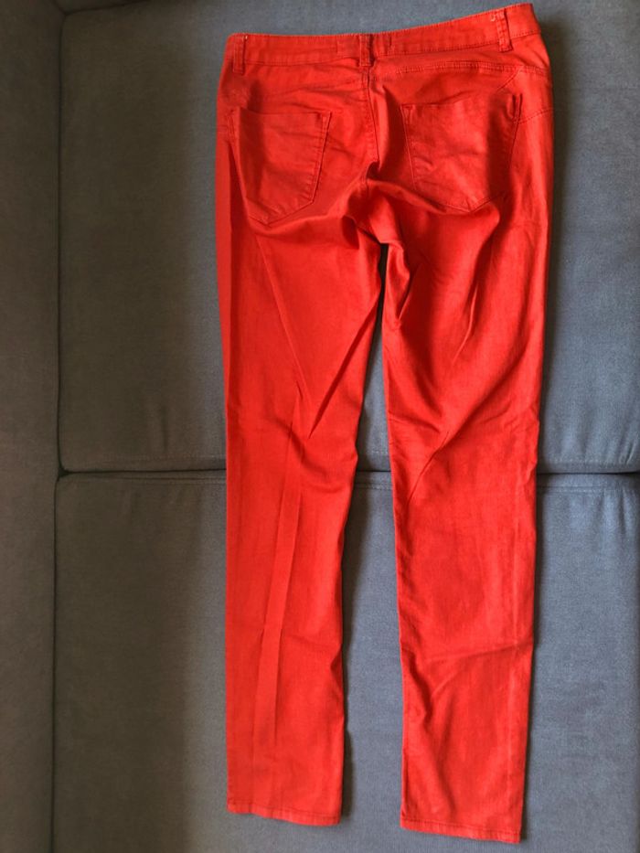 pantalon rouge T36 Cache Cache - photo numéro 2