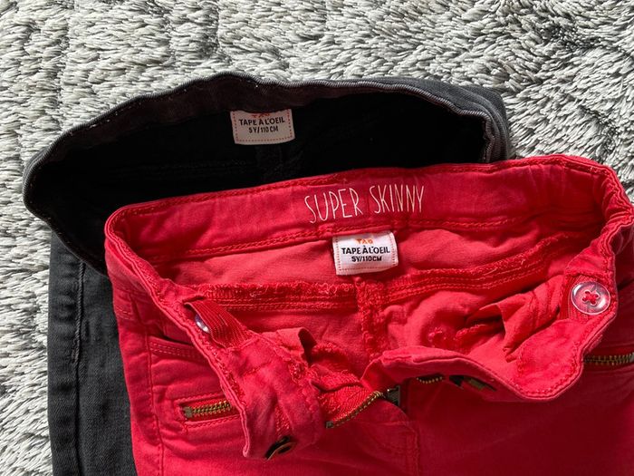 Lot de 2 pantalon style skinny - 5 ans - photo numéro 4