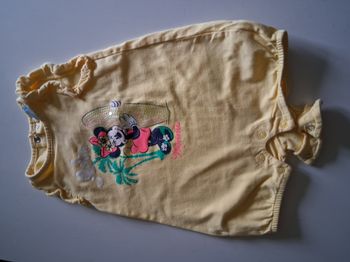 Barboteuse jaune à sequins Minnie Disney Baby