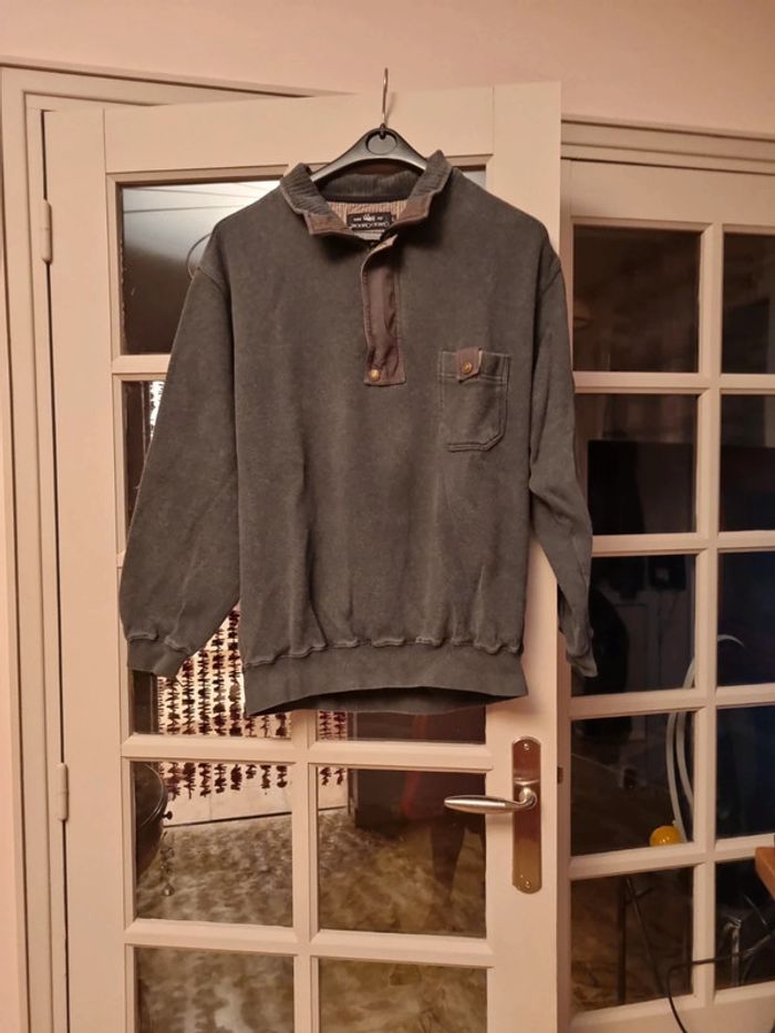 sweat homme gris L vintage