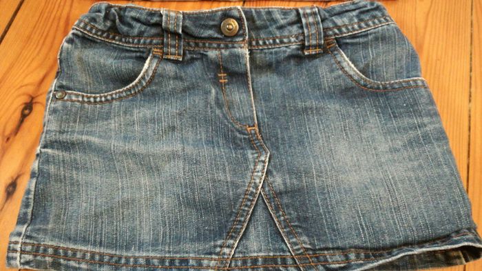 Ensemble jupe jean col roulé 5 ans - photo numéro 3