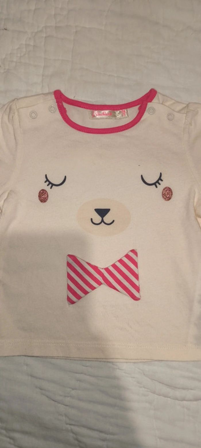 T-shirt avec manche billieblush - photo numéro 3
