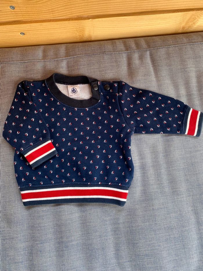 Sweat motif bateau - 3 mois
