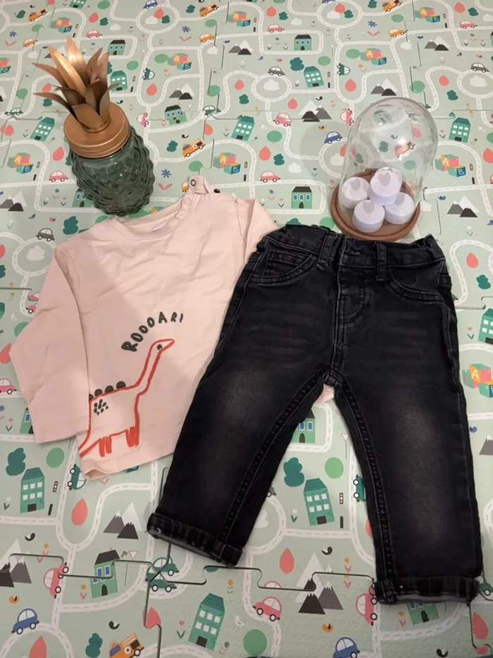 Ensemble t shirt orchestra et pantalon SHEIN 12 mois