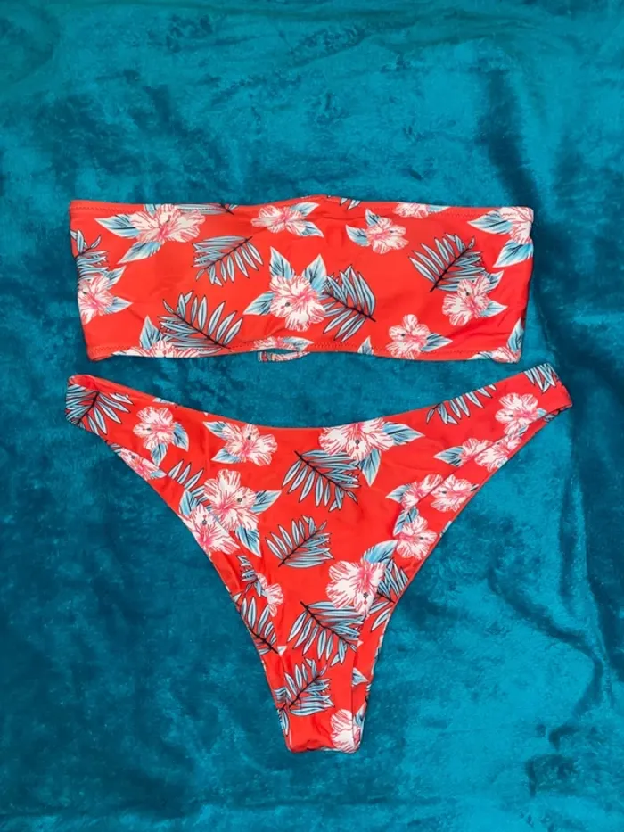 Maillot de bain rouge SHEIN L