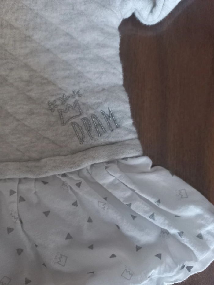 Robe-sweat grise dpam 3mois - photo numéro 3