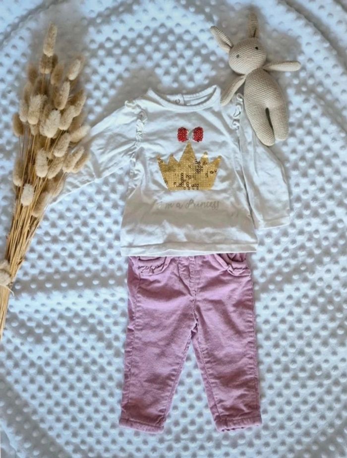 Petit ensemble fille 6 mois
