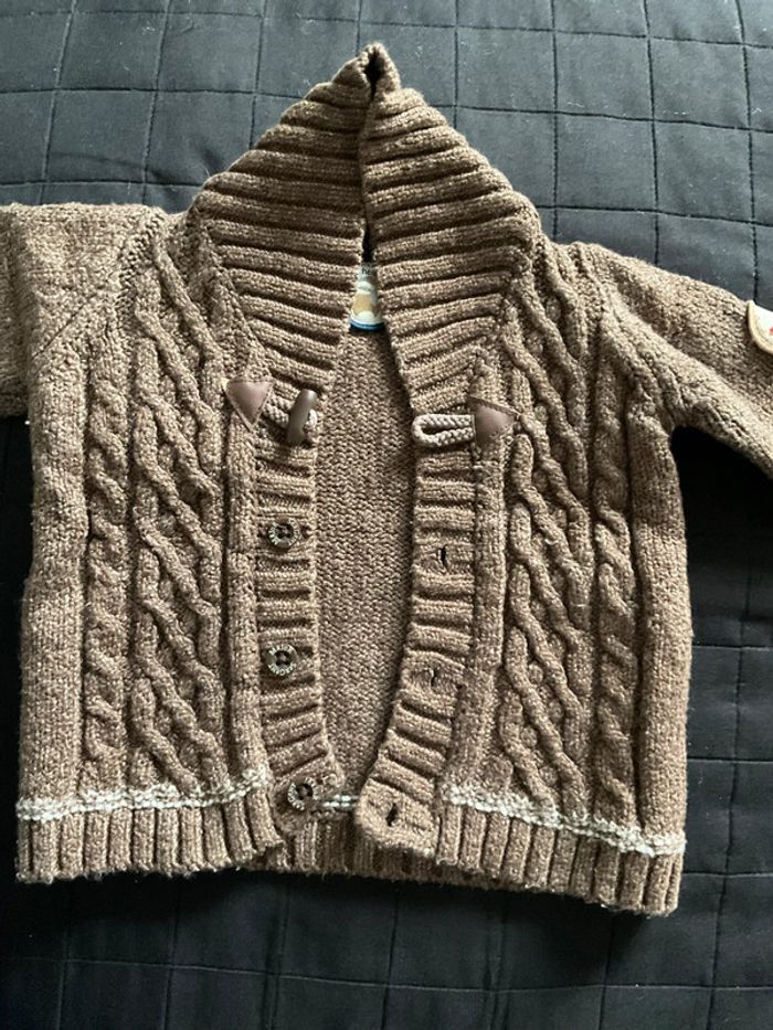 Gilet marron Sergent major 9 mois - photo numéro 2