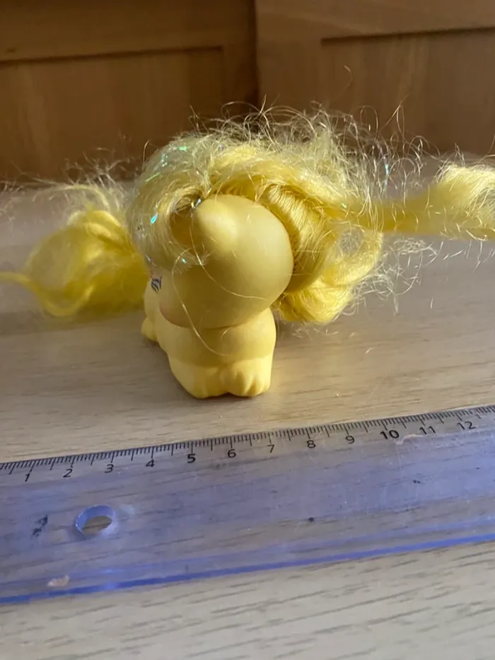 Mattel dame boucleline lady Lovely locks kitty chat cat jaune yellow 1988 - photo numéro 2
