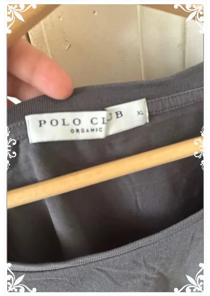 T-shirt gris polo club taille XL - photo numéro 5