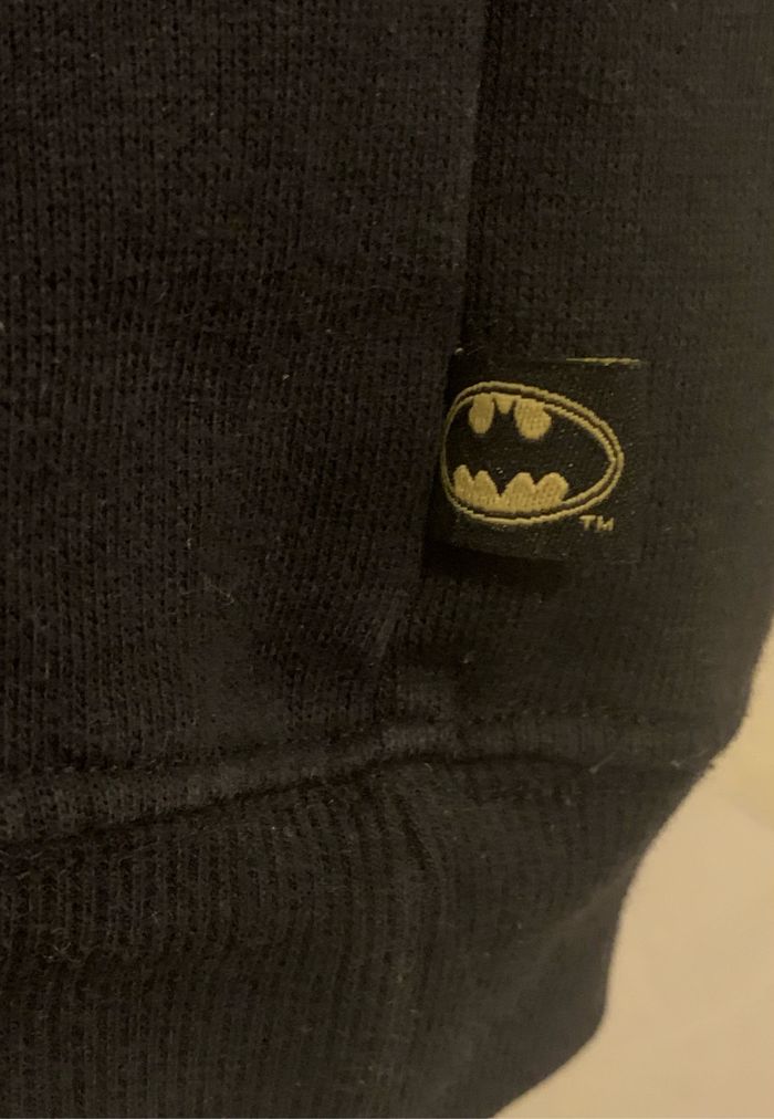 Sweat garçon noir col rond Batman 6 ans couleur noir. - photo numéro 4