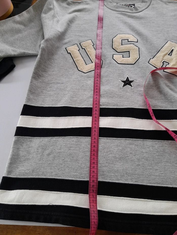 Sweat imprimé USA peau rouge fabrication France - photo numéro 9