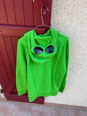 - Sweat à capuche cp company vert claire