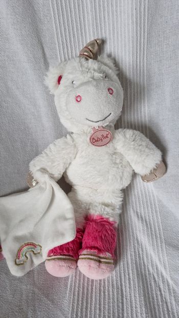 Peluche Licorne atc en ciel Babynat
