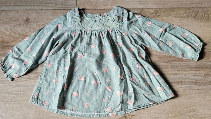 Ensemble blouse fleurie et legging taille 36 mois - photo numéro 2