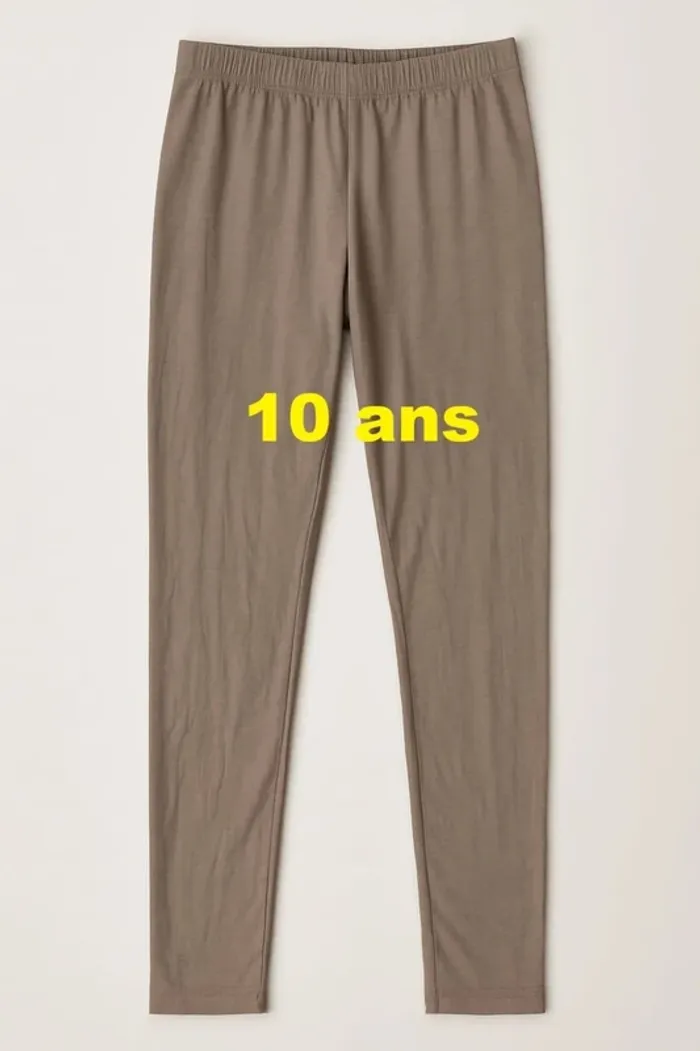 Legging beige La Fée Maraboutée Taille 10 ans