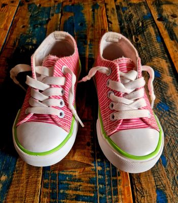 Paire de baskets en toile