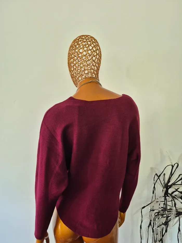Pull Violet Femme Taille Unique - photo numéro 2