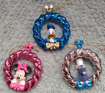 Lot de 3 Ornement disney 