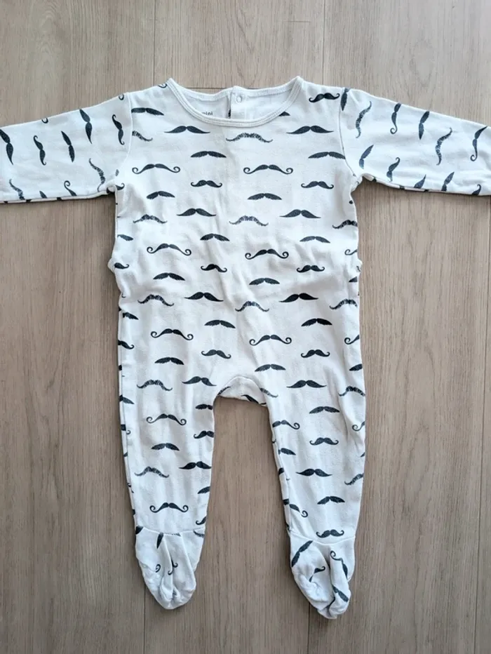 Lot de 2 pyjamas moustaches - photo numéro 4
