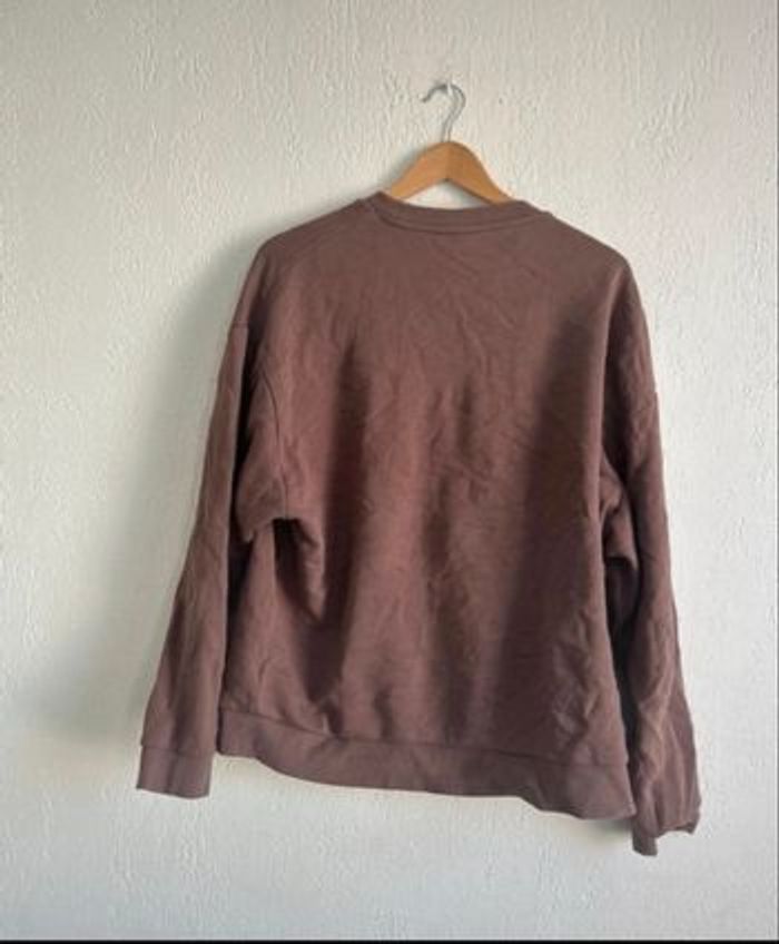 Pull couleur marron /violet ados design taille M - photo numéro 3