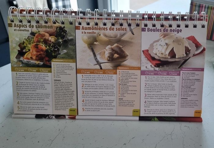 Livre chevalet Mes menus de fêtes - photo numéro 4