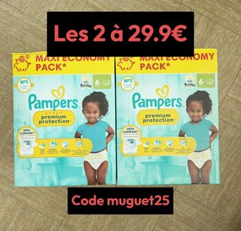 140 couches taille 6 premuim pampers