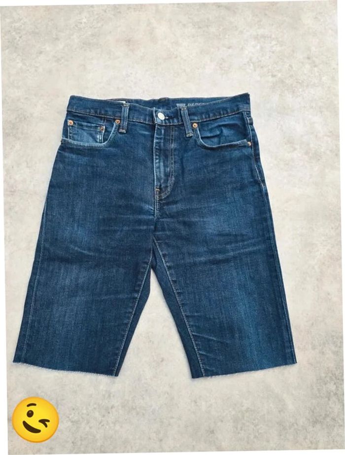 Short Levi's 512 W30 FR40 Bleu Femme Women #SHO14b - photo numéro 5