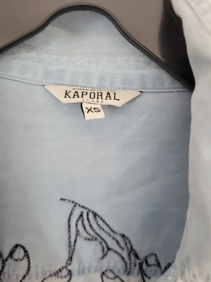Chemise en jeans brodé - photo numéro 3