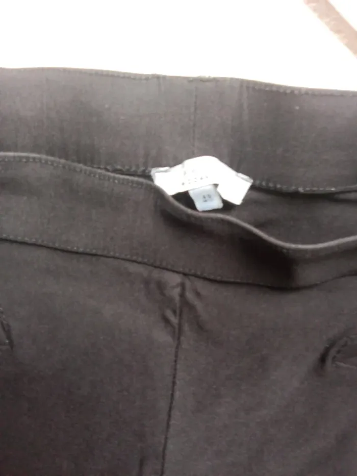 Pantalon léger noir femme taille élastique 48 - photo numéro 7