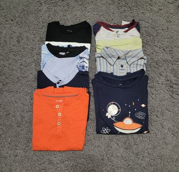 Lots 4ans garçon 🤎 orchestra tape à l'œil kiabi coton polyester chemise t-shirt polo