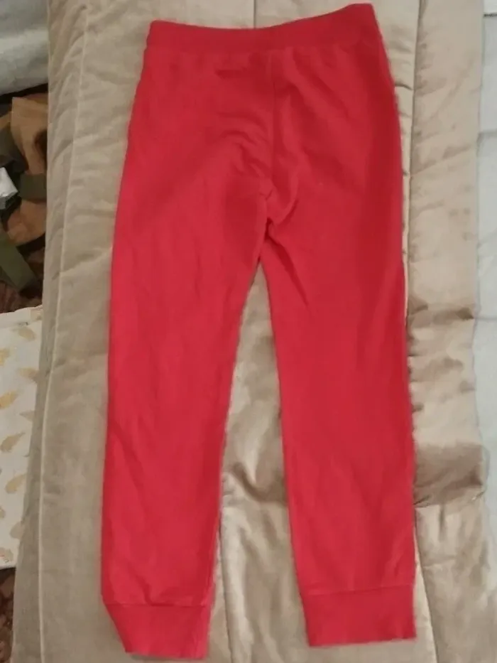 Bas jogging Benetton Italia rouge bordeaux garçon 11-13 ans - photo numéro 6