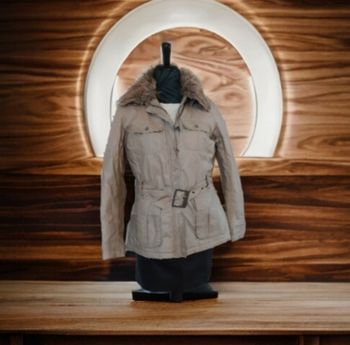 Veste matelassée effet huile bronze