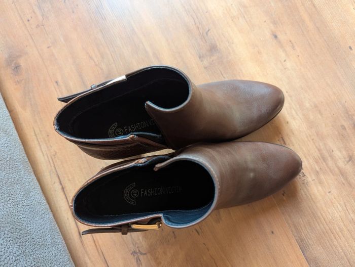 Bottines marron fashion victime - photo numéro 3