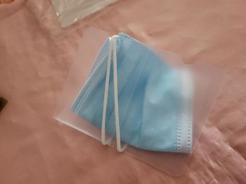 Lot de 8 pochettes plastique reutilisable pour masques