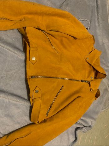 veste femme en daim